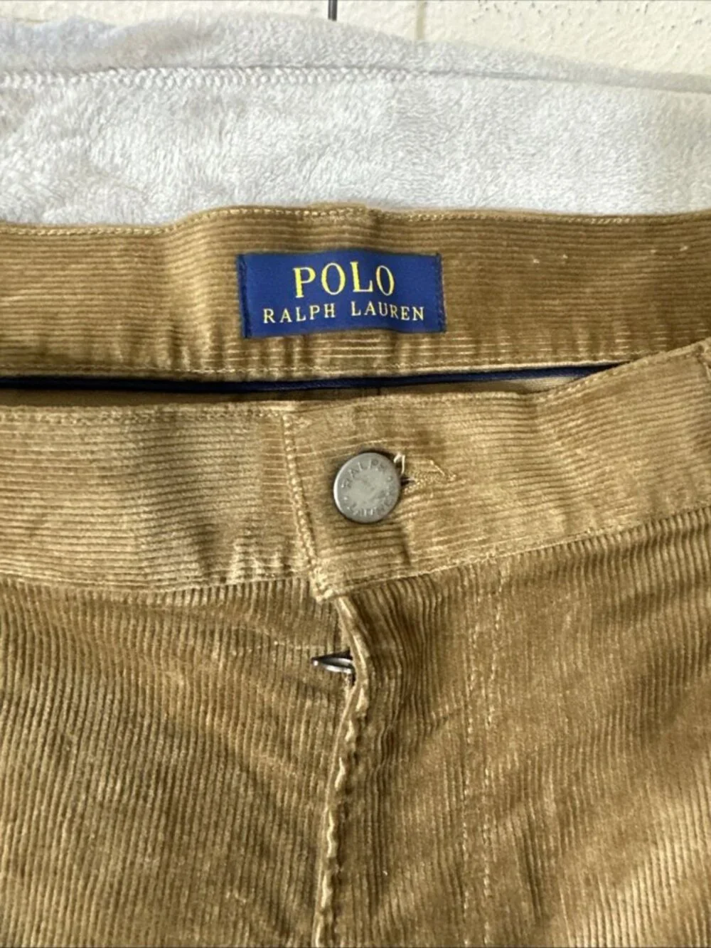 Polo Ralph Lauren Varick Slim Straight men’s corduroy pants brown 40x32 - Picture 5 of 10
